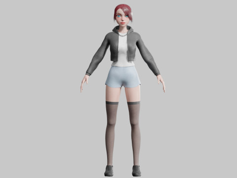 Basic Beautiful woman V27693 3D Модель