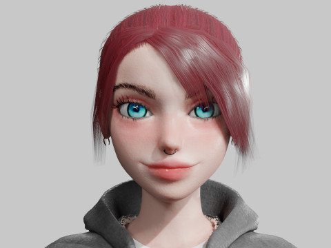 Basic Beautiful woman V27693 3D Модель