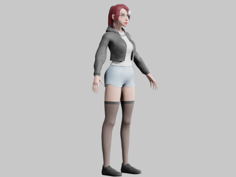 Basic Beautiful woman V27693 3D Модель