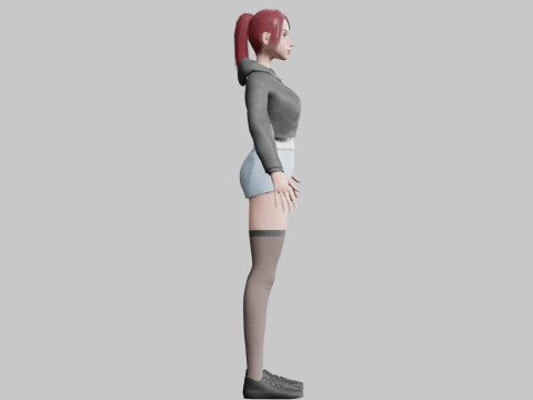 Basic Beautiful woman V27693 3D Модель