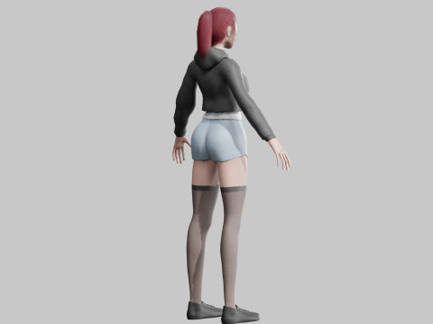 Basic Beautiful woman V27693 3D Модель
