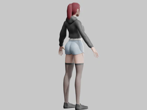 Basic Beautiful woman V27693 3D Model