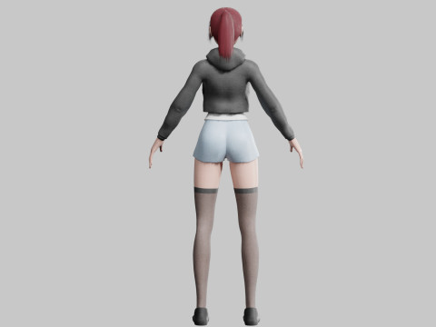 Basic Beautiful woman V27693 3D Модель