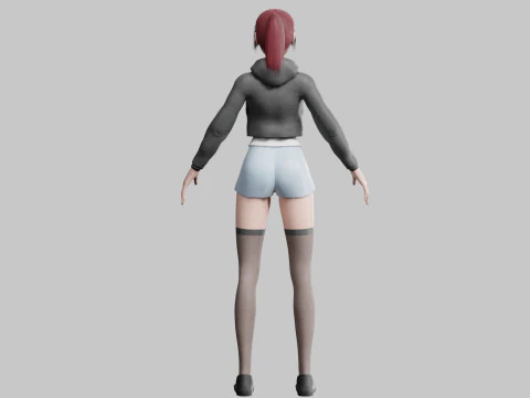Basic Beautiful woman V27693 3D Model