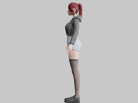 Basic Beautiful woman V27693 3D Model