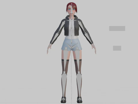 Basic Beautiful woman V27693 3D Model