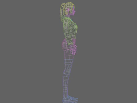 Basic Beautiful woman V27693 3D Model