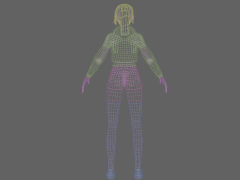 Basic Beautiful woman V27693 3D Model