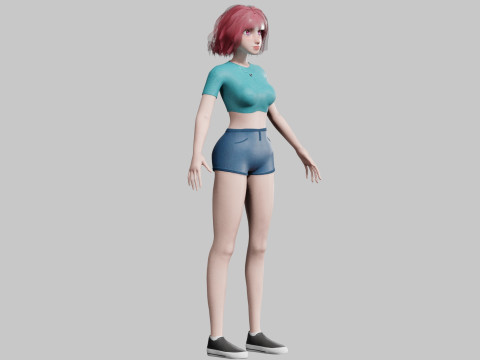 Basic classic woman V31401 Modèle 3D