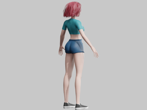 Basic classic woman V31401 Modèle 3D