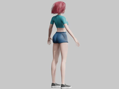 Basic classic woman V31401 3D Model