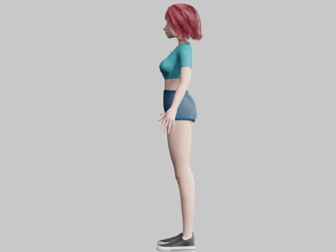 Basic classic woman V31401 3D Model