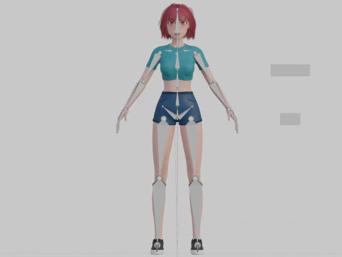 Basic classic woman V31401 3D Model