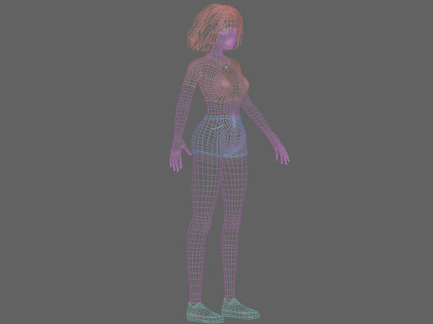 Basic classic woman V31401 Modèle 3D
