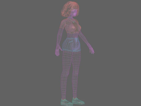 Basic classic woman V31401 3D Model