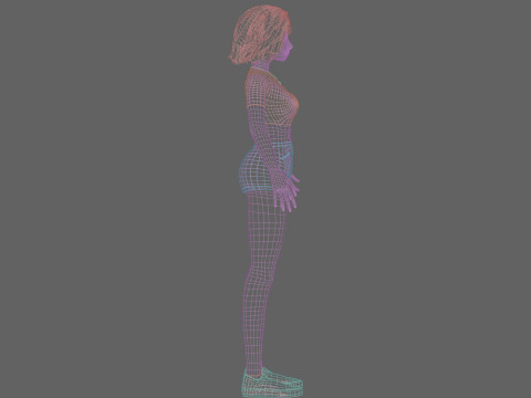Basic classic woman V31401 Modèle 3D