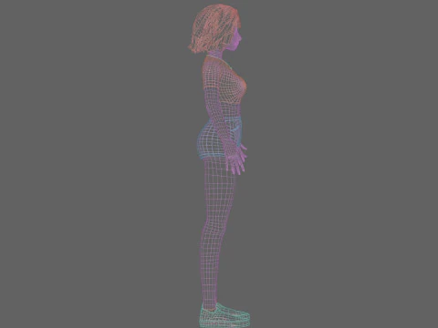 Basic classic woman V31401 3D Model