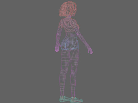 Basic classic woman V31401 Modèle 3D