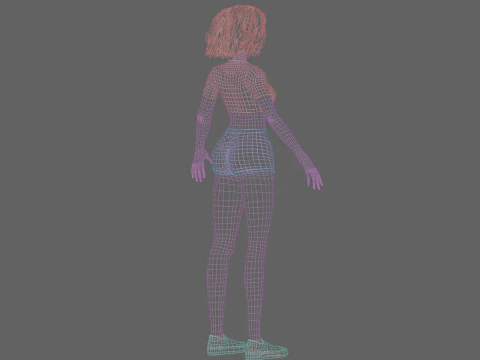 Basic classic woman V31401 3D Model
