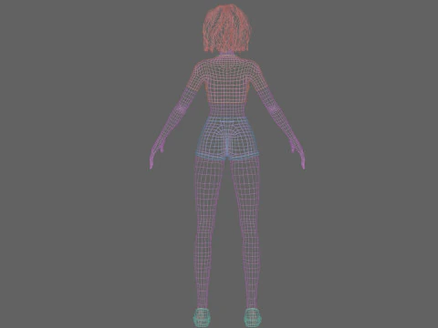 Basic classic woman V31401 3D Model
