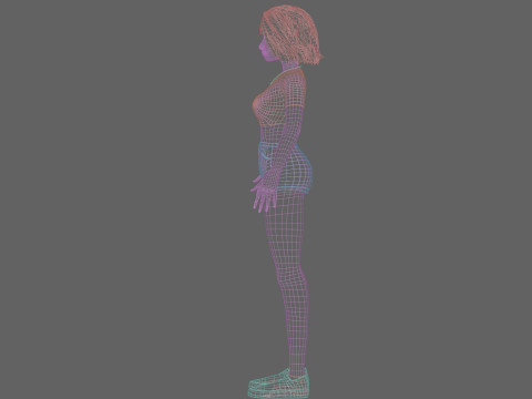 Basic classic woman V31401 Modèle 3D