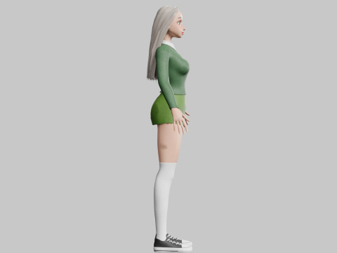 Mujer cool básica V33050 Modelo 3D