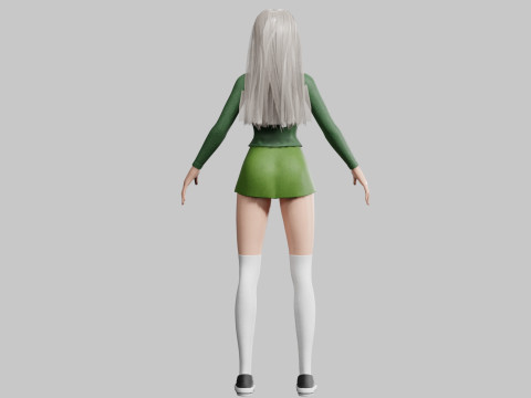 Mujer cool básica V33050 Modelo 3D