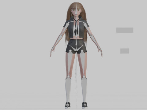 Basic cute Woman V37088 Model 3D