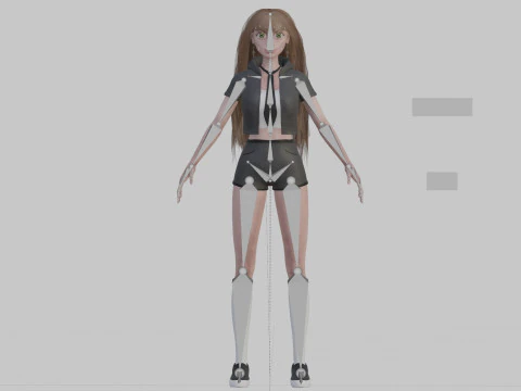 Basic cute Woman V37088 3D Model