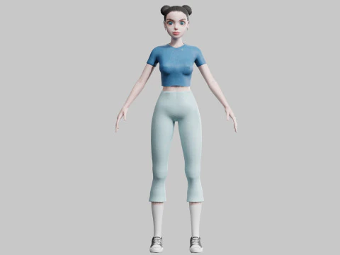 Basic Pretty Woman V23423 3D Model