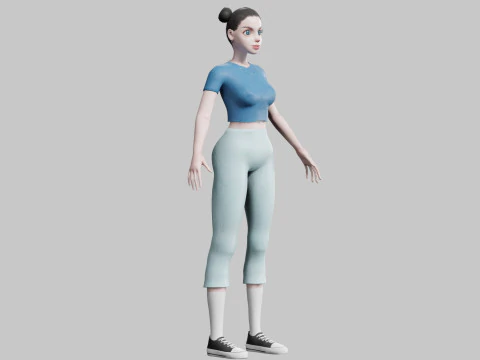 Basic Pretty Woman V23423 3D Model