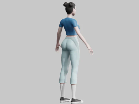 Basic Pretty Woman V23423 3D Model