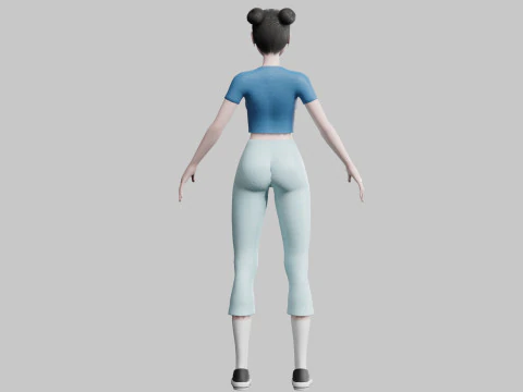 Basic Pretty Woman V23423 3D Model