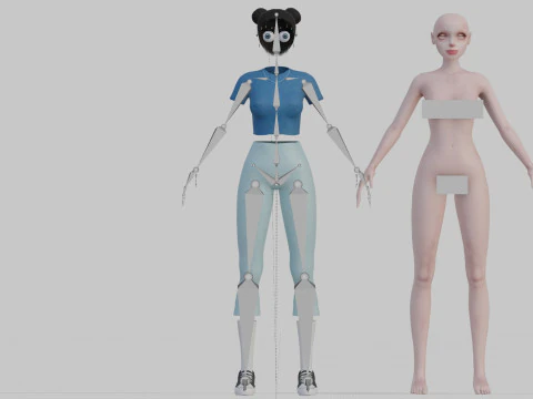 Basic Pretty Woman V23423 3D Model