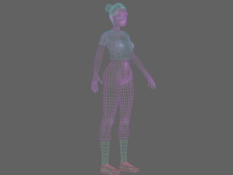 Basic Pretty Woman V23423 3D Model