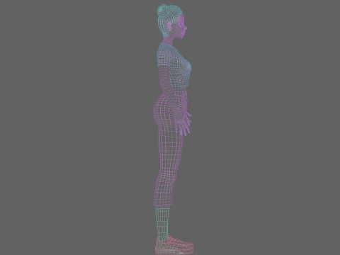 Basic Pretty Woman V23423 3D Model