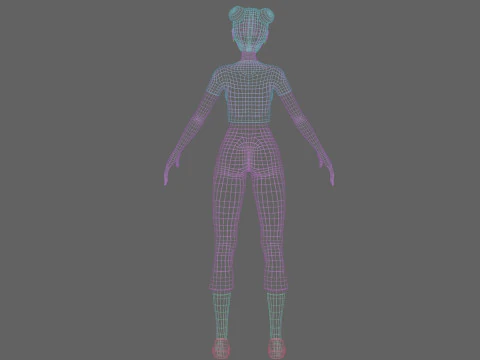 Basic Pretty Woman V23423 3D Model