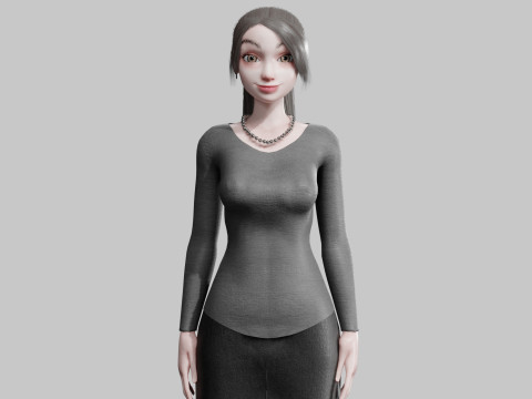 Basic Standard woman V22683 3D मॉडल