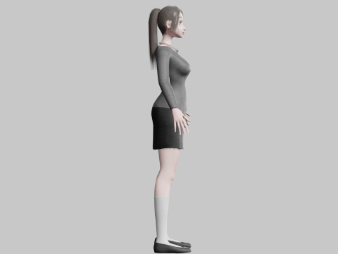 Basic Standard woman V22683 Modèle 3D