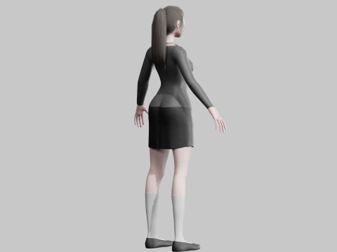 Basic Standard woman V22683 Modèle 3D