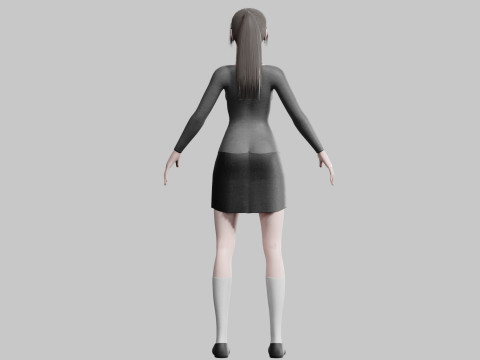 Basic Standard woman V22683 Modèle 3D