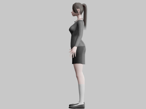 Basic Standard woman V22683 Modèle 3D