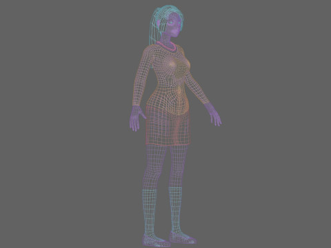 Basic Standard woman V22683 Modèle 3D