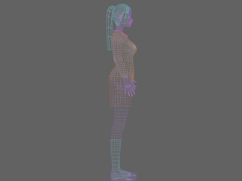 Basic Standard woman V22683 Modèle 3D