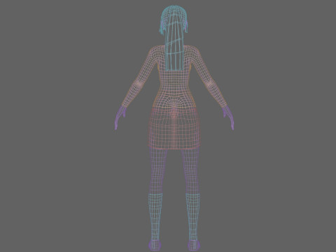 Basic Standard woman V22683 Modèle 3D