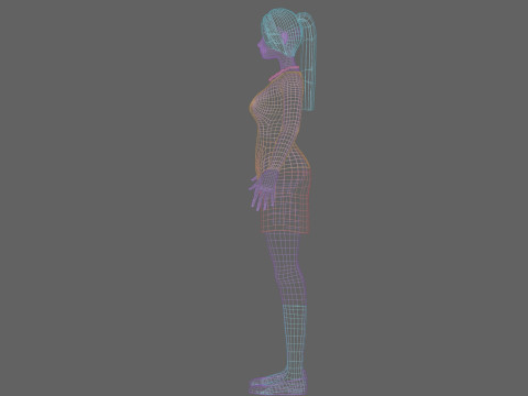 Basic Standard woman V22683 Modèle 3D