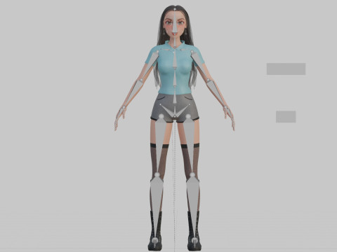 Basic sweet Woman V37661 Modèle 3D