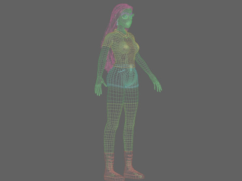 Basic sweet Woman V37661 Modèle 3D