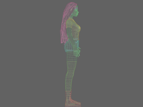 Basic sweet Woman V37661 Modèle 3D