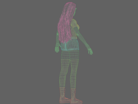 Basic sweet Woman V37661 Modèle 3D